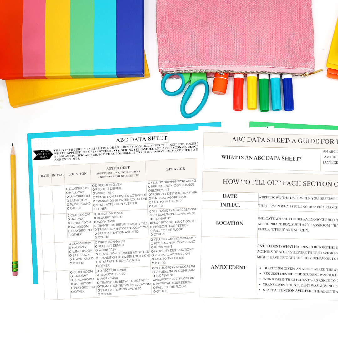 Special Education Teacher Toolkit: Token Economy, IEP Goals, & ABC Tracking