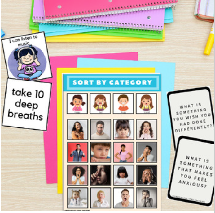 Social Emotional Curriculum Printable Worksheets and Activities