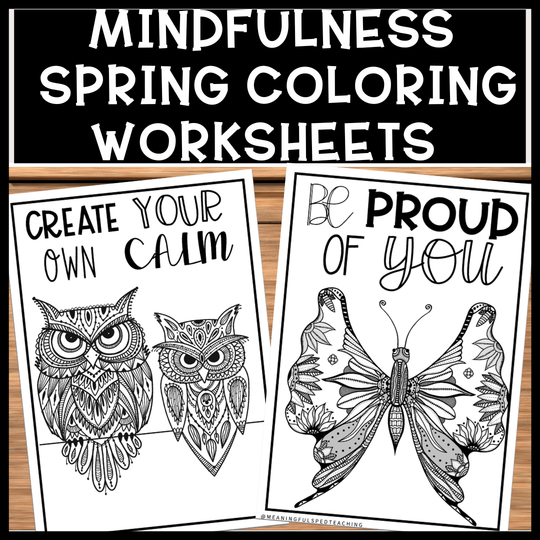 mindfulness coloring pages for kids